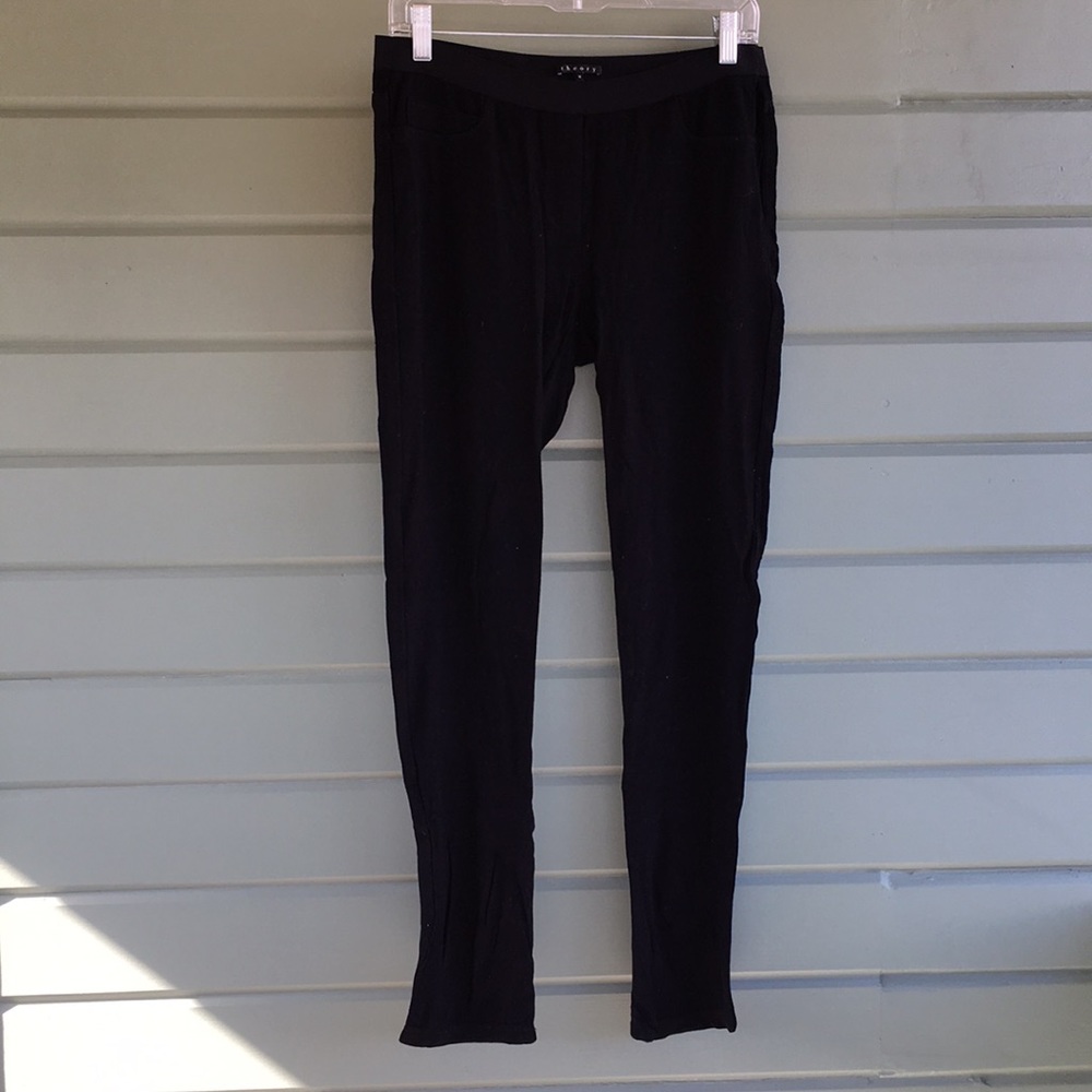 Theory Black Skinny Pocket Leggings